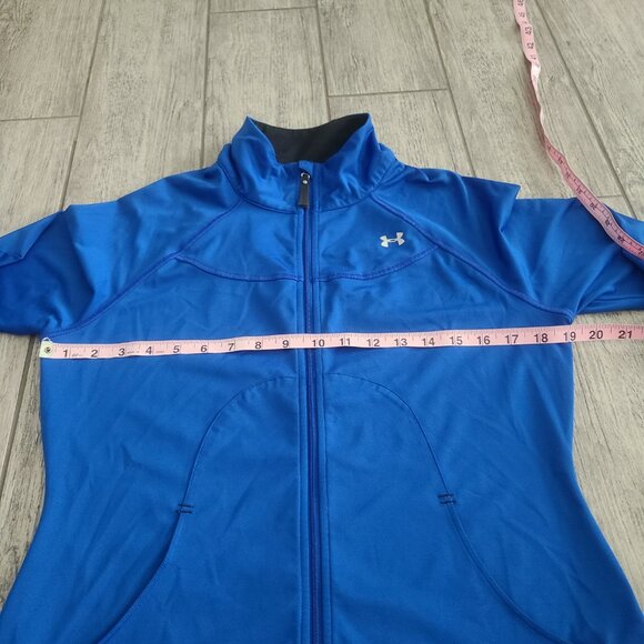 Activewear Under Armour AllSeasonGear Full Zip Jacket royal blue womens medium - Picture 6 of 9